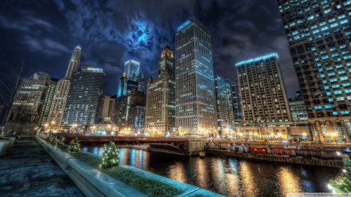 Downtown chicago wallpaper 1920x1080