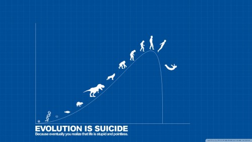 Evolution is suicide wallpaper 1920x1080