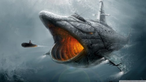 Fish submarine wallpaper 1920x1080