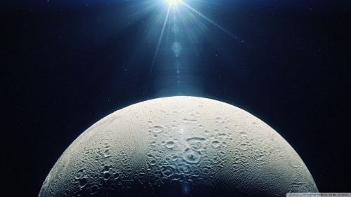 Moon in space wallpaper 1920x1080