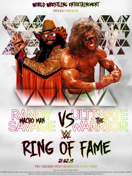 RING OF FAME RANDY SAVAGE VS ULTIMATE WARRIOR