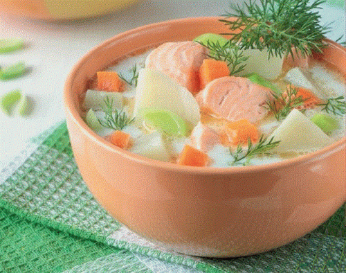 Lohikeitto ou soupe de saumon