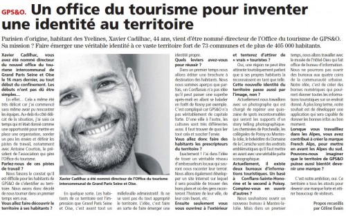 Courrier des Yvelines 100620 GPSEO, un nouveau directeur à l'office du tourisme