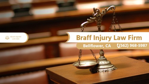 Braff Injury Law Firm
9556 Flower St #301
Bellflower, CA 90706
(562) 968-5987

https://blinjurylawyerpc.com/bellflower/