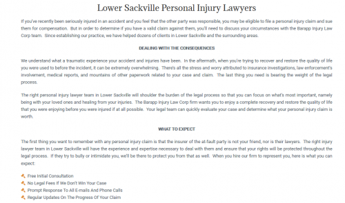 Brill Law
622 Sackville Dr #10A
Lower Sackville, NS B4C 2S3
(902) 800-6848

https://brillinjurylaw.ca/lower-sackville/