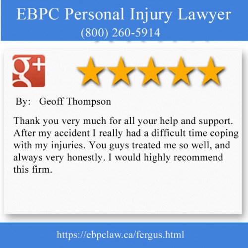 EBPC Personal Injury Lawyer
101-431 Saint Andrew Street West
Fergus, ON N1M 1P2
(800) 260-5914

https://ebpclaw.ca/fergus.html