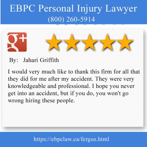 EBPC Personal Injury Lawyer
101-431 Saint Andrew Street West
Fergus, ON N1M 1P2
(800) 260-5914

https://ebpclaw.ca/fergus.html