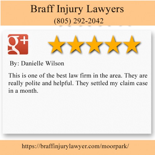 Braff Injury Lawyers
98 Leta Yancy Rd Suite A2
Moorpark, CA 93021
(805) 292-2042

https://braffinjurylawyer.com/moorpark/