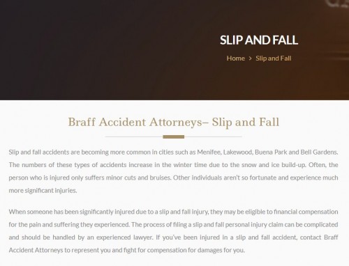 Braff Accident Attorneys
5150 Candlewood St Unit 20A
Lakewood, CA 90712
(562) 303-1446

https://braffaccidentattorneys.com/lakewood/