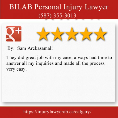 BILAB Personal Injury Lawyer
3916 64 Ave SE Office #213
Calgary, AB T2C 2B4
(587) 355-3013

https://injurylawyerab.ca/calgary/