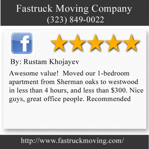 Fastruck Moving Company
11818 Riverside Dr Ste 118
Valley Village, CA 91607
(323) 849-0022

http://www.fastruckmoving.com/long-beach-movers/