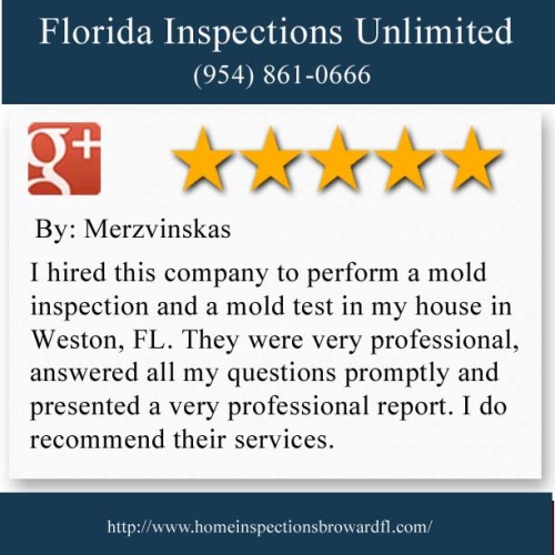 Florida Inspections Unlimited
1870 N Corporate Lakes Blvd #268701
Weston FL, 33326
(954) 861-0666

http://www.homeinspectionsbrowardfl.com/pembroke-pines/