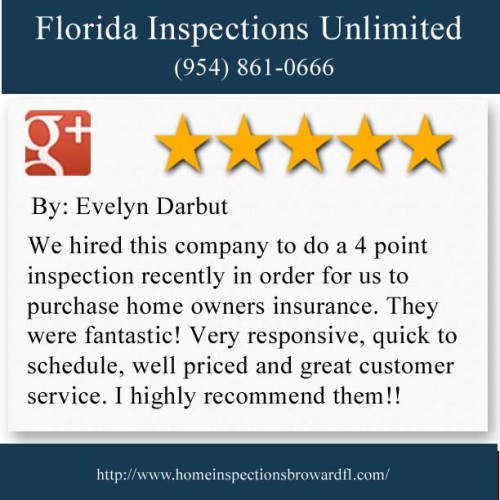 Florida Inspections Unlimited
1870 N Corporate Lakes Blvd #268701
Weston FL, 33326
(954) 861-0666

http://www.homeinspectionsbrowardfl.com/pembroke-pines/