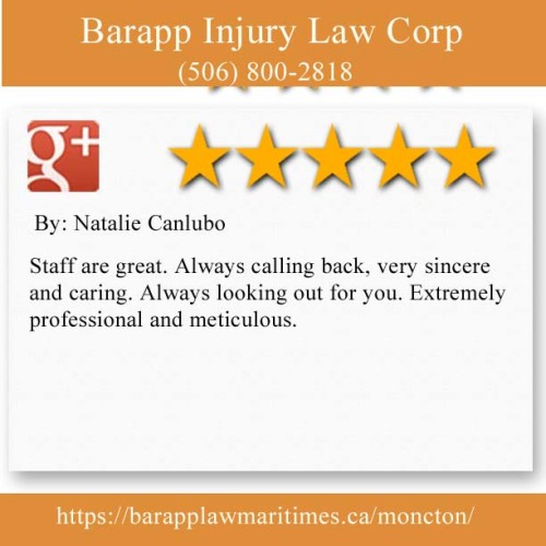 Barapp Injury Law Corp
249 Highfield St #2
Moncton, NB E1C 2G7
(506) 800-2818

https://barapplawmaritimes.ca/moncton/