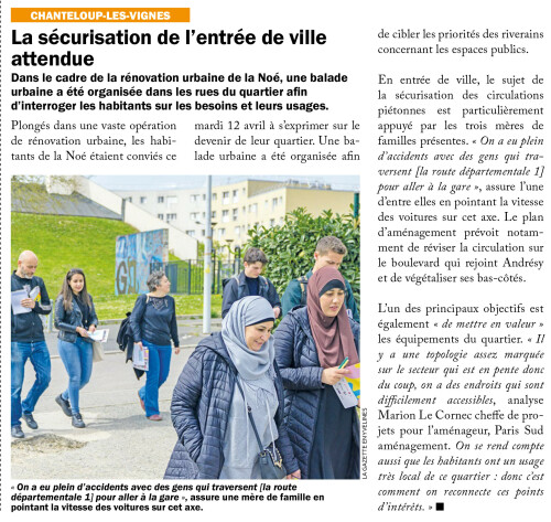 La Gazette des Yvelines La sécurisation de l'entrée de ville attendue