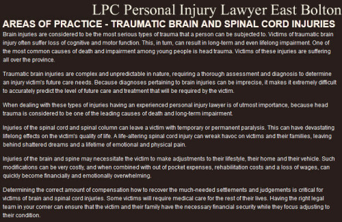 LPC Personal Injury Lawyer
206-6 Queen St N
Bolton, ON L7E 1C8
(800) 965-3402

https://lpclaw.ca/bolton-personal-injury-lawyer/