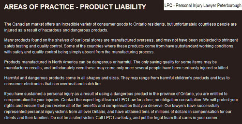 LPC - Personal Injury Lawyer Peterborough
459 George Street North
Peterborough, ON K9H 3R6
(705) 243-3685

https://lpclaw.ca/peterborough-personal-injury-lawyer/