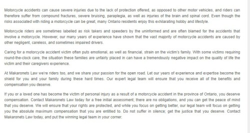 Makaronets Personal Injury Law
6568 Main St, Lower Level, #A
Whitchurch-Stouffville, ON L4A 7W8
(800) 964-0361

https://makaronetslaw.ca/stouffville-personal-injury-law.html