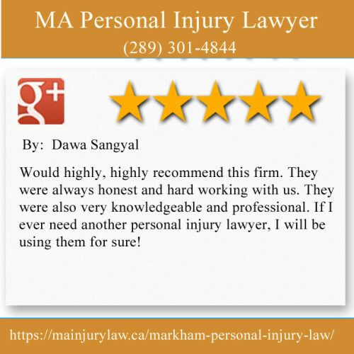 MA Personal Injury Lawyer
203 B-3000 Highway 7
Markham, ON L3R 6E1
(289) 301-4844

https://mainjurylaw.ca/markham-personal-injury-law/