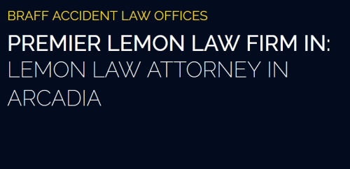 Braff Accident Law Offices
301 W Huntington Dr
Arcadia, CA 91007
(626) 538-5779

https://braffaccidentlawyer.com/lemon-law-attorney-arcadia/