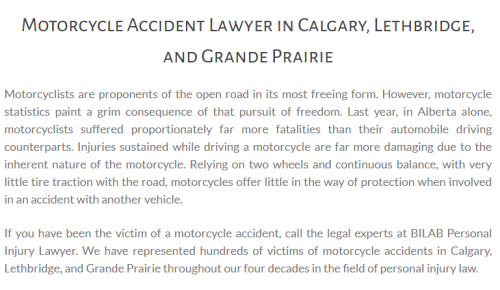 BILAB Personal Injury Lawyer
3916 64 Ave SE Office #213
Calgary, AB T2C 2B4
(587) 355-3013

https://injurylawyerab.ca/calgary/