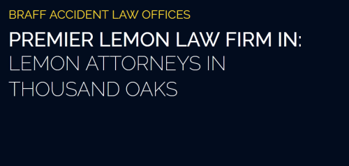 Braff Accident Law Offices
325 Rolling Oaks Dr
Thousand Oaks, CA 91361
(805) 409-9733

https://braffaccidentlawyer.com/lemon-law-attorney-thousand-oaks/