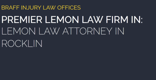 Braff Injury Law Offices
4470 Yankee Hill Rd #200
Rocklin, CA 95677
(888) 294-5691

https://braffinjurylawco.com/lemon-law-attorney-union-city/
