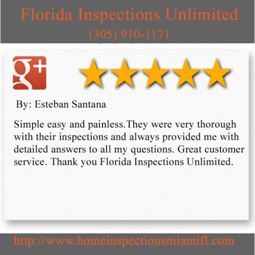 Florida Inspections Unlimited
3801 SW 117 Ave. #655209
Miami, FL 33175
(305) 910-1171

http://www.homeinspectionsmiamifl.com/