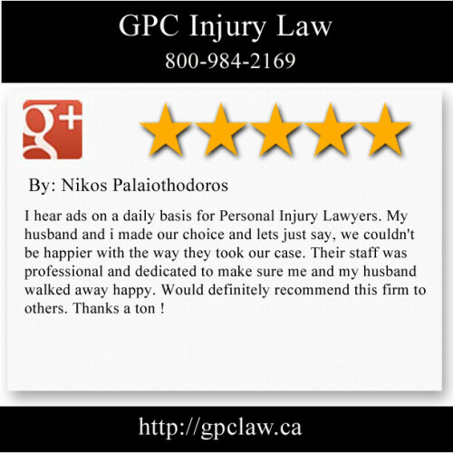 GPC Injury Law
73 Ontario St #106
St Catharines, ON L2R 5J5
(800) 984-2169