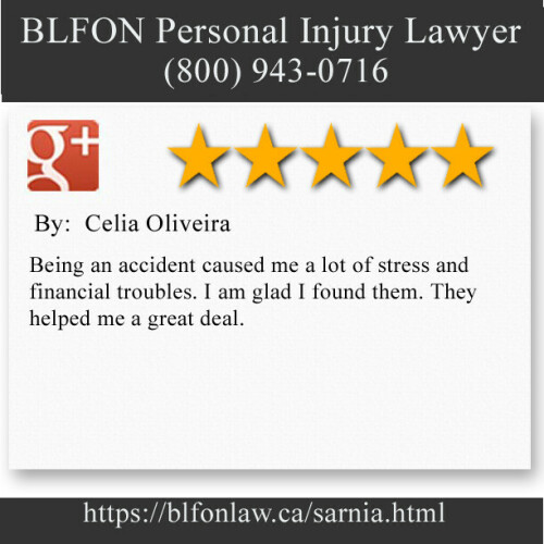 BLFON Personal Injury Lawyer
546 Christina Street North #403
Sarnia, ON N7T 5W6
(800) 943-0716