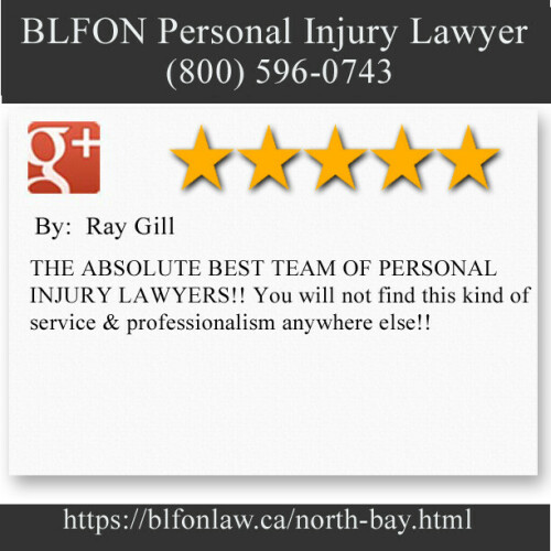 BLFON Personal Injury Lawyer
437 Sherbrooke St Suite A
North Bay, ON P1B 2C2
(800) 596-0743