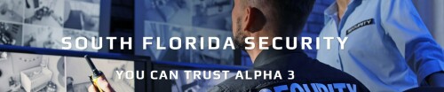 ALPHA 3 SECURITY SERVICES INC
8177 Glades Road Suite # 102
Boca Raton, FL 33434
(888) 985-0883